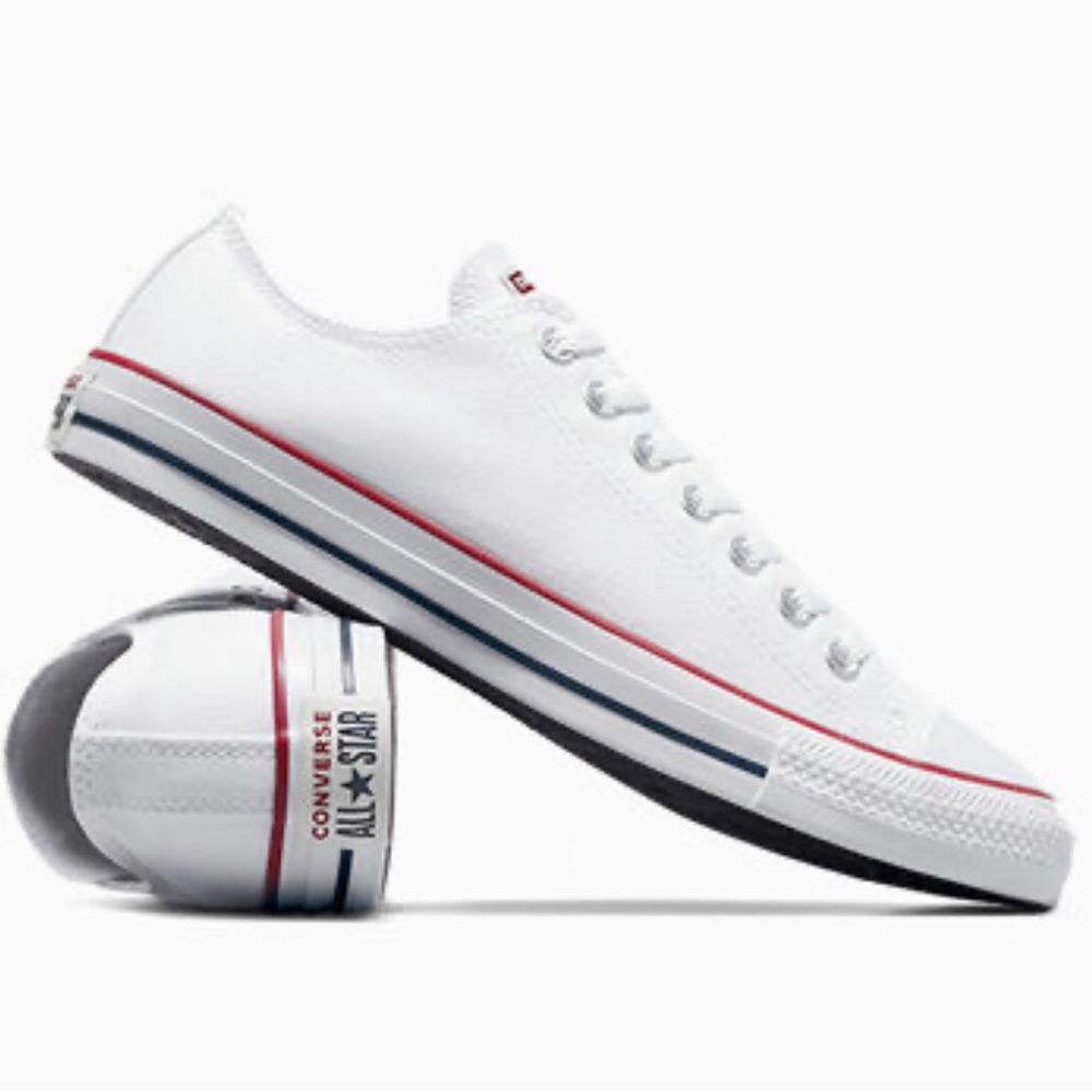 Converse Chuck Taylor All Star Optic White Lace Up Low Top Sneakers - NWB